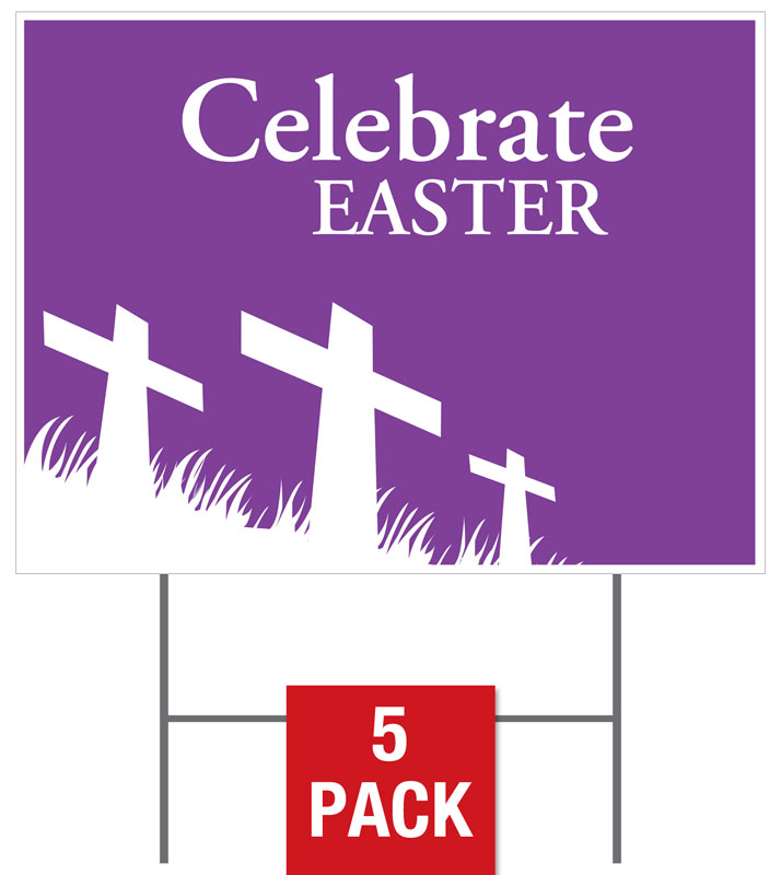 Yard Signs, Easter, Easter Purple, 18 x 24