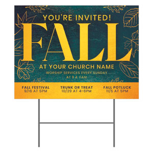 Fall Foil 18"x24" YardSigns
