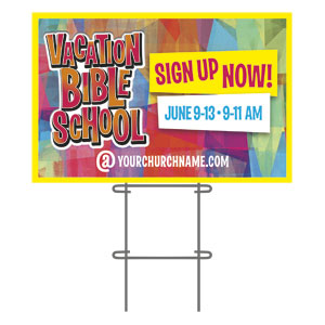Kids Collage VBS 36"x23.5" Large YardSigns
