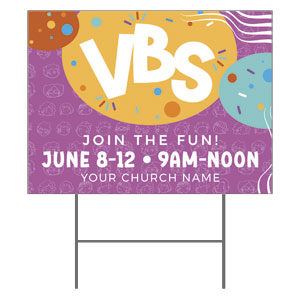 Confetti Kids VBS 18"x24" YardSigns