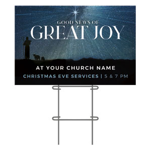 Great Joy Sky 36"x23.5" Large YardSigns