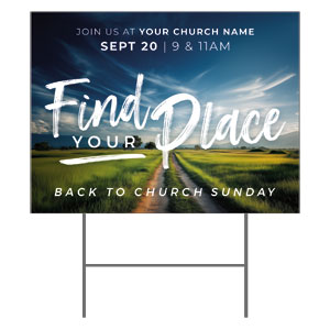 BTCS Find Your Place 18"x24" YardSigns