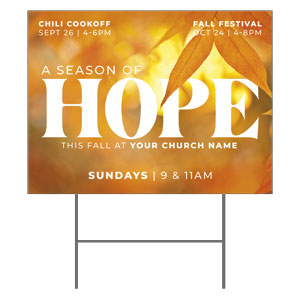 Season of Hope Leaves 18"x24" YardSigns